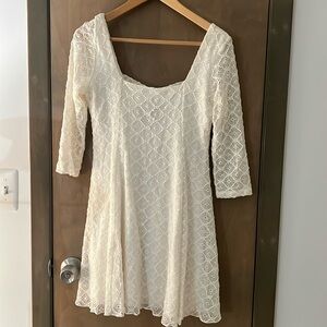 Aquamar Creamed Laced Dress